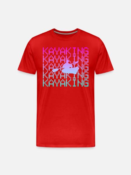 Kayaking - Men's Premium Organic T-Shirt - red