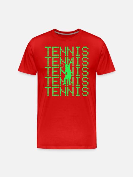Tennis - T-shirt bio Premium Homme - rouge