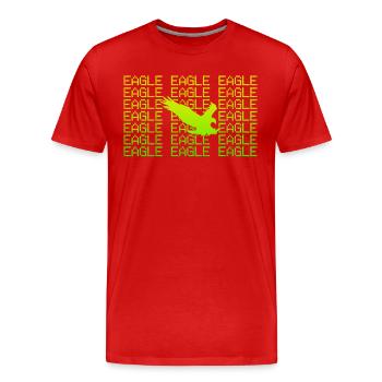 Aigle - T-shirt bio Premium Homme - rouge - Devant - Damien (186cm)