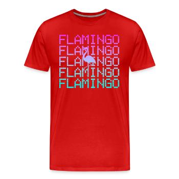 Flamant - T-shirt bio Premium Homme - rouge - Devant - Damien (186cm)