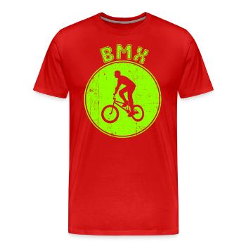 bmx - Männer Premium Bio T-Shirt - Rot - Vorne - Damien (186cm)