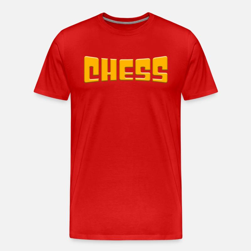 Schach - Männer Premium Bio T-Shirt - Rot