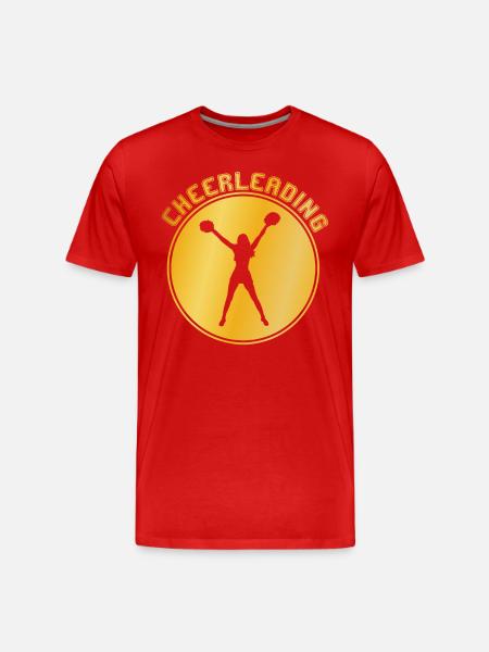 cheerleading - T-shirt bio Premium Homme - rouge
