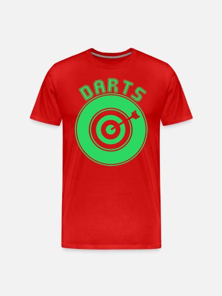 fléchettes - T-shirt bio Premium Homme - rouge