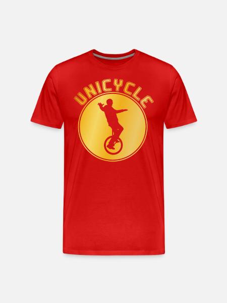 Unicycling - Men's Premium Organic T-Shirt - red