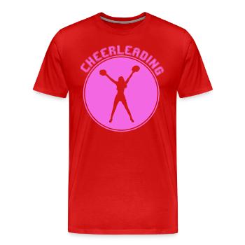 cheerleading - Men's Premium Organic T-Shirt - red - Front - Damien (186cm)