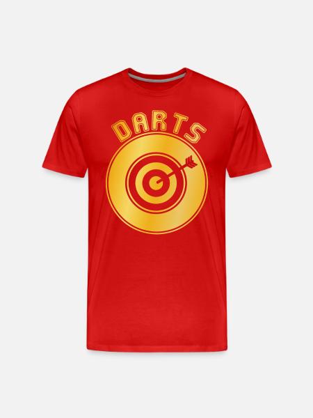 fléchettes - T-shirt bio Premium Homme - rouge