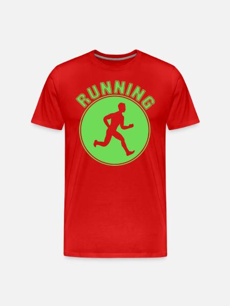 Jog - Men's Premium Organic T-Shirt - red