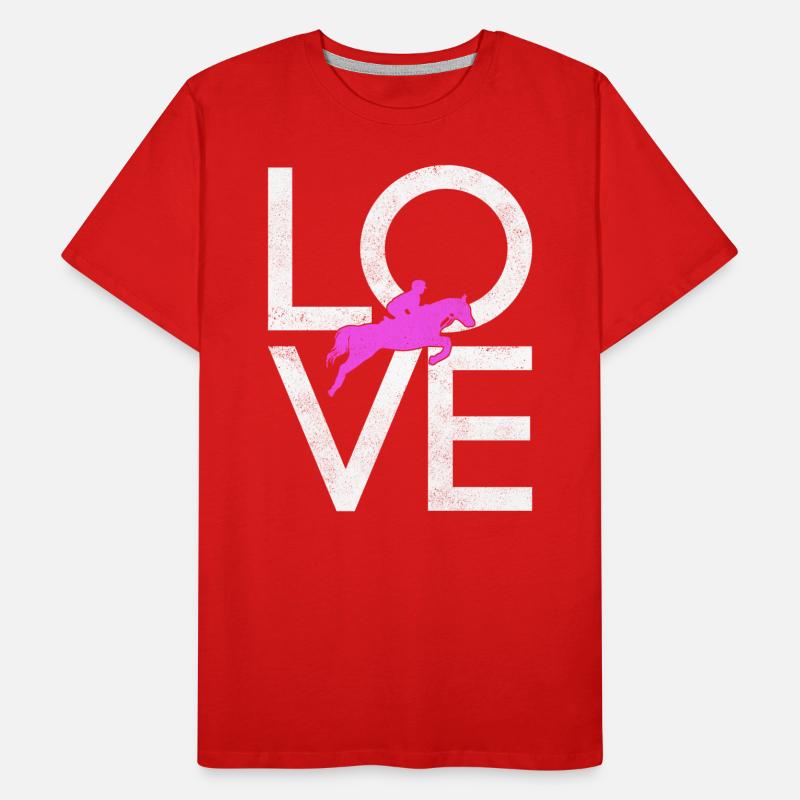 Équitation T-shirt bio Premium Homme