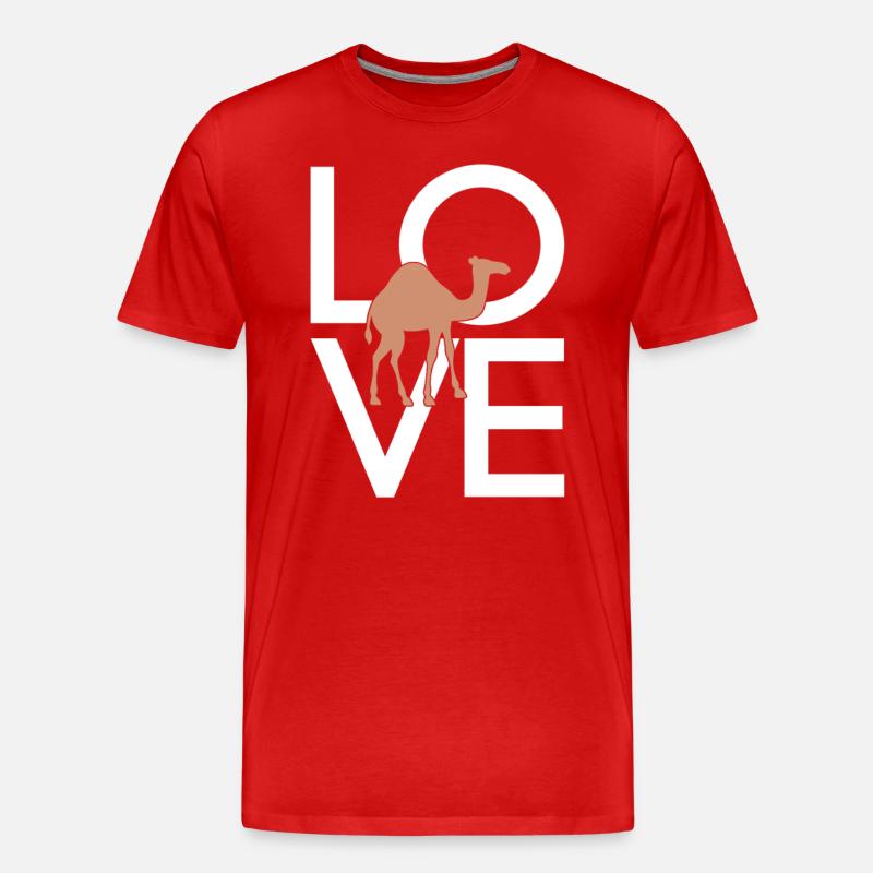 Dromedar - Männer Premium Bio T-Shirt - Rot