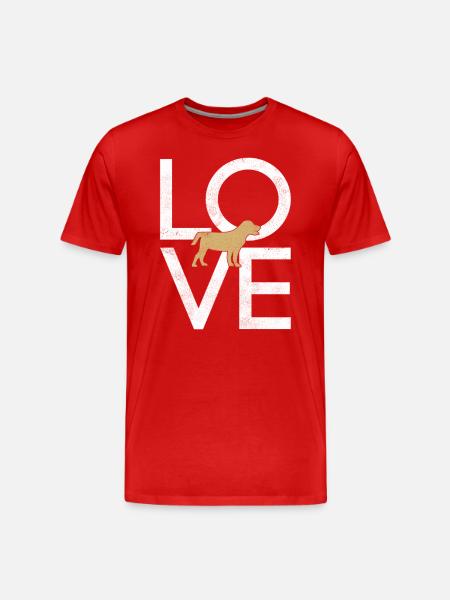 Dog - Men's Premium Organic T-Shirt - red