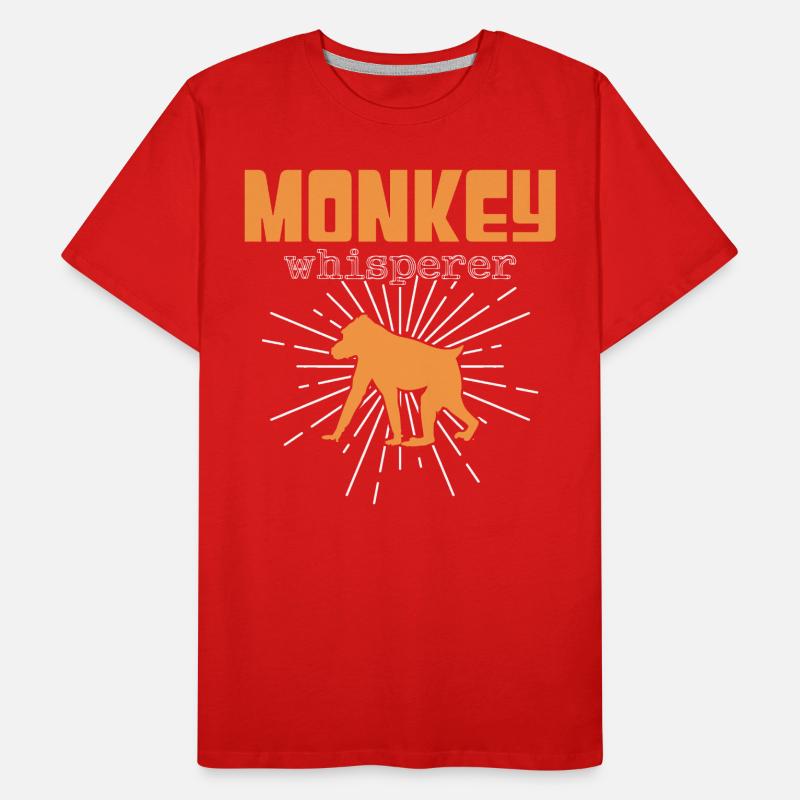 Affen Flüsterer Männer Premium Bio T-Shirt