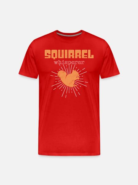 Squirrel Whisperer - Men's Premium Organic T-Shirt - red
