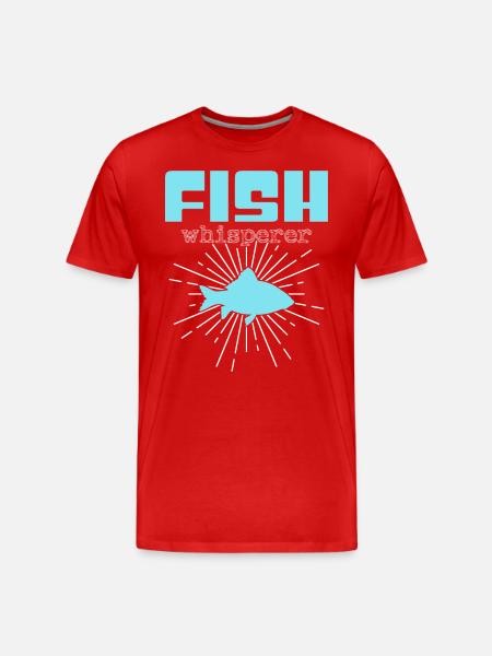 fish whisperer - Men's Premium Organic T-Shirt - red