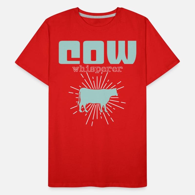 Cows Whisperer Men's Premium Organic T-Shirt