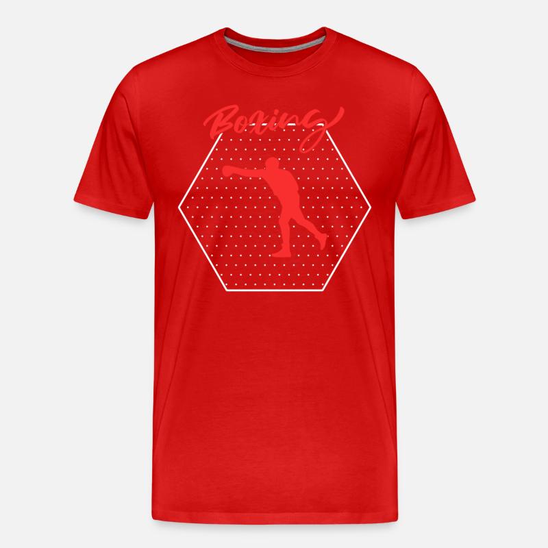 Boxen - Männer Premium Bio T-Shirt - Rot