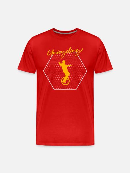 Unicycle - Men's Premium Organic T-Shirt - red