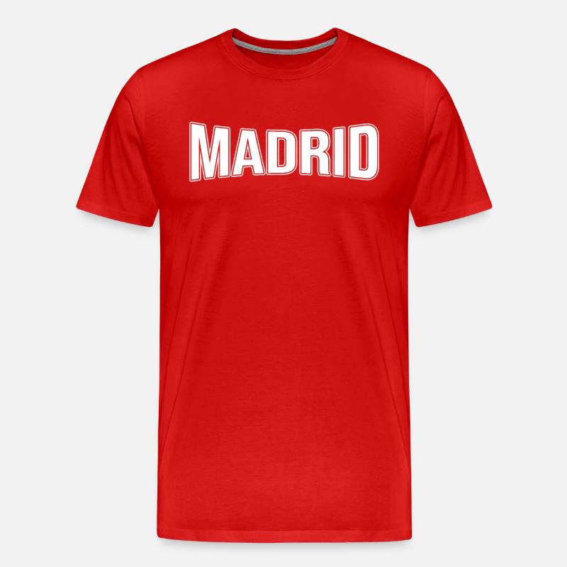 Madrid - Männer Premium Bio T-Shirt - Rot
