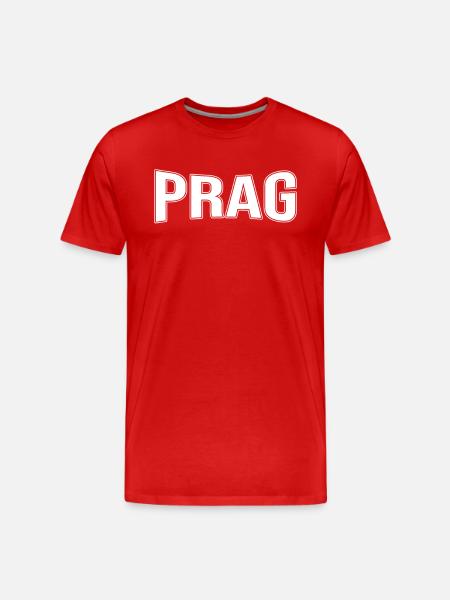 Prague - Men's Premium Organic T-Shirt - red