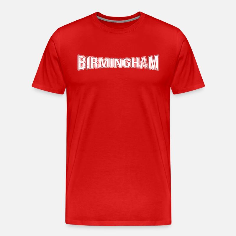 Birmingham - Männer Premium Bio T-Shirt - Rot