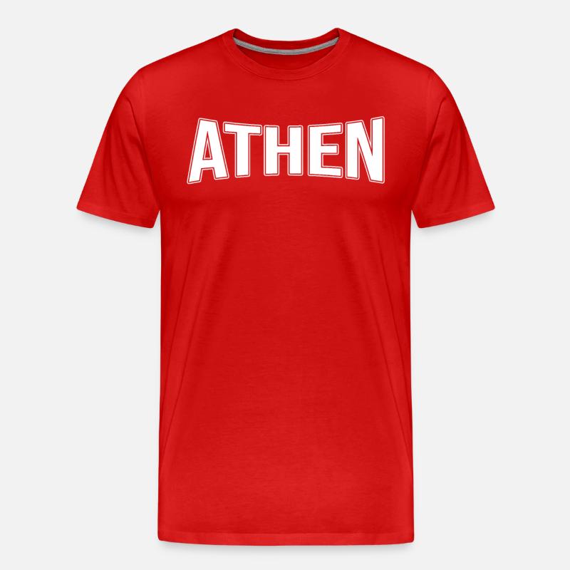 Athen - Männer Premium Bio T-Shirt - Rot