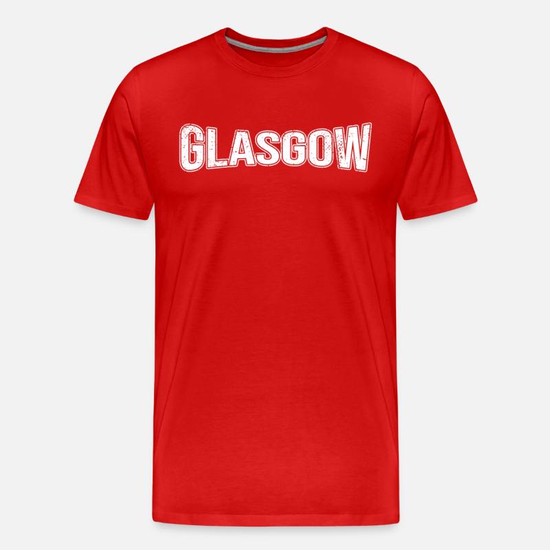 Glasgow - Men's Premium Organic T-Shirt - red