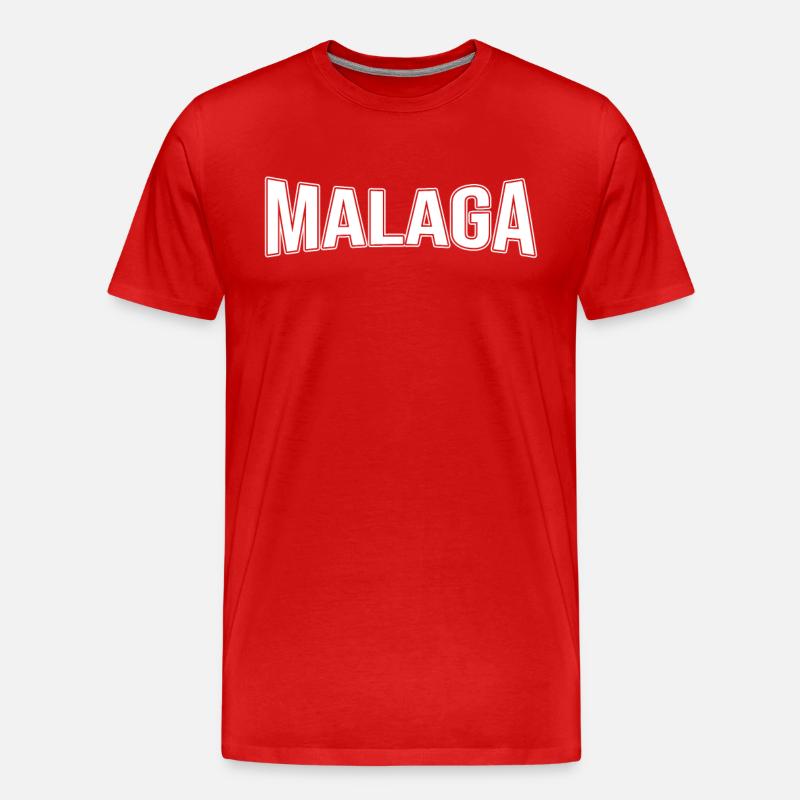 Malaga - Männer Premium Bio T-Shirt - Rot
