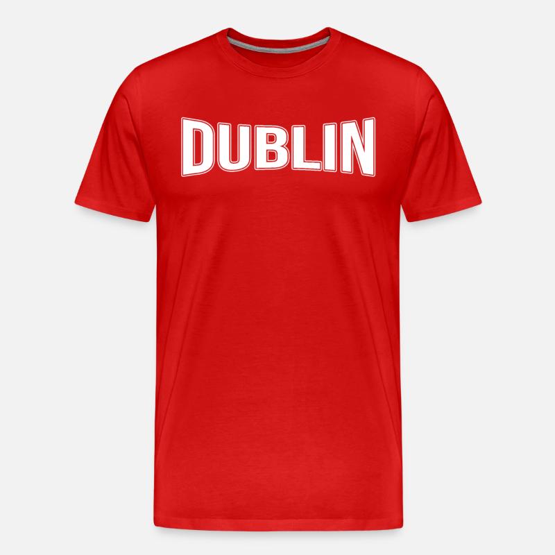 Dublin - Männer Premium Bio T-Shirt - Rot