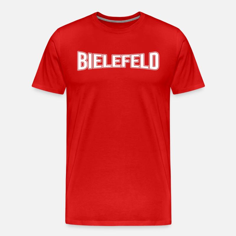 Bielefeld - Männer Premium Bio T-Shirt - Rot