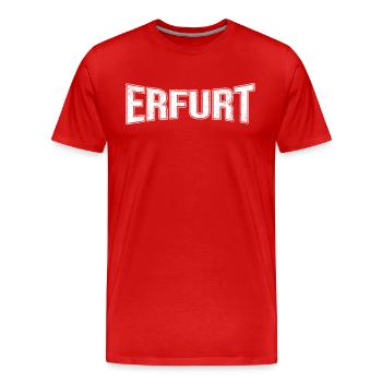 Erfurt - Men's Premium Organic T-Shirt - red - Front - Damien (186cm)
