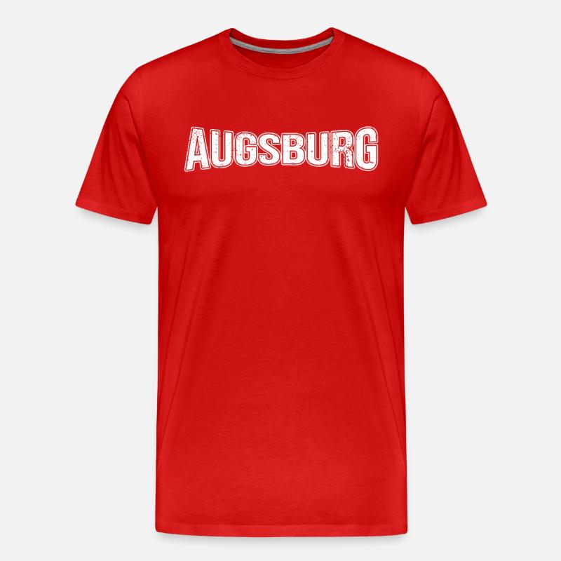 Augsburg - Männer Premium Bio T-Shirt - Rot