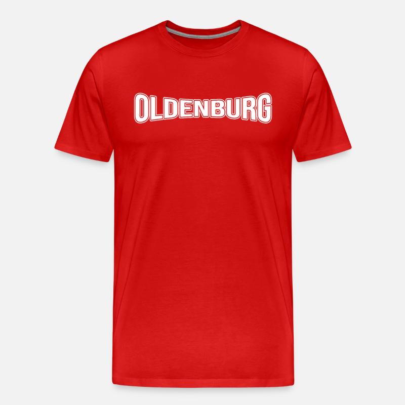 Oldenburg - Männer Premium Bio T-Shirt - Rot