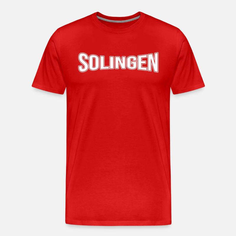 Solingen - Männer Premium Bio T-Shirt - Rot