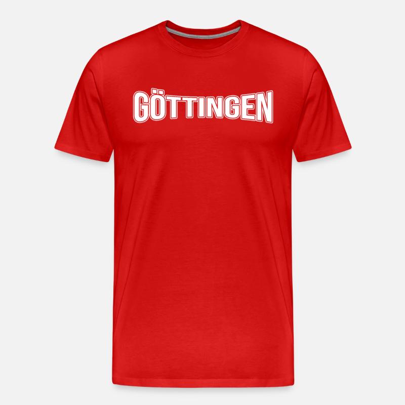 Göttingen - Männer Premium Bio T-Shirt - Rot