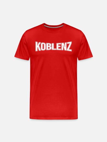 Koblenz - Männer Premium Bio T-Shirt - Rot