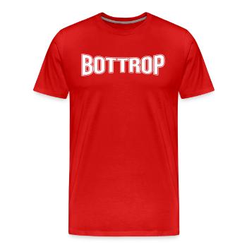 Bottrop - Männer Premium Bio T-Shirt - Rot - Vorne - Damien (186cm)