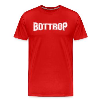 Bottrop - Männer Premium Bio T-Shirt - Rot - Vorne - Damien (186cm)