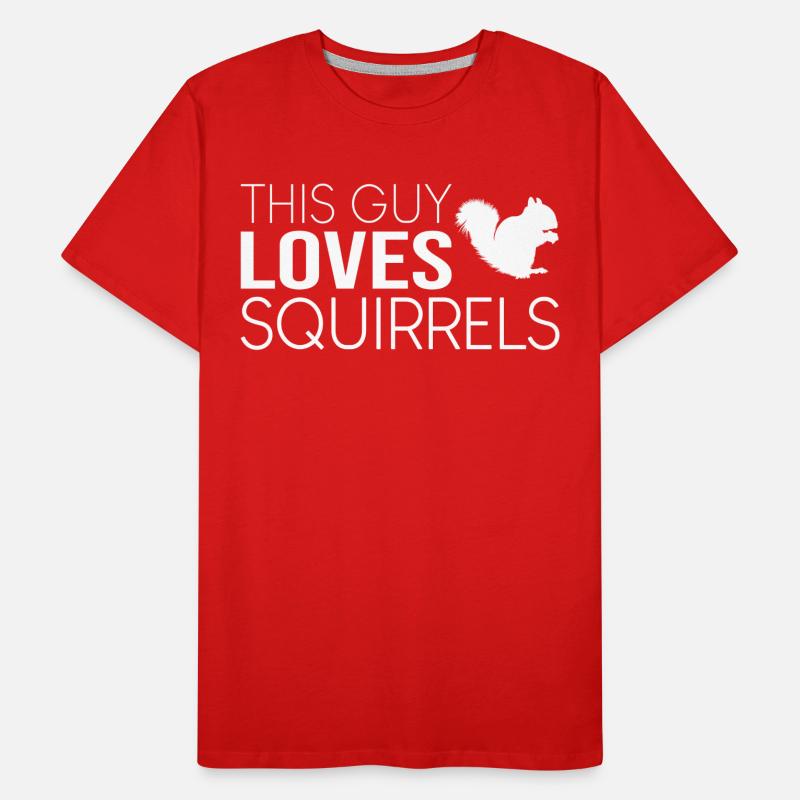 Dieser Typ liebt Eichhörnchen Männer Premium Bio T-Shirt