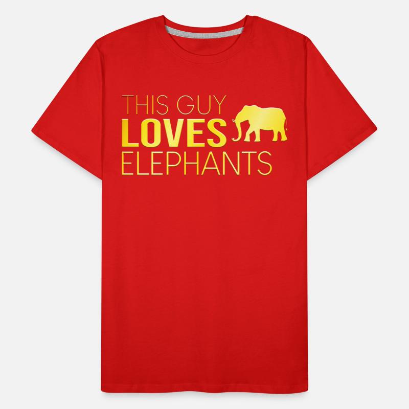 Ce type aime les éléphants T-shirt bio Premium Homme