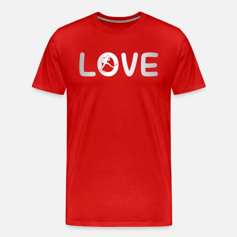 Amour de la plongée - T-shirt bio Premium Homme - rouge