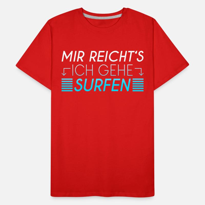 Surfen Spruch Männer Premium Bio T-Shirt