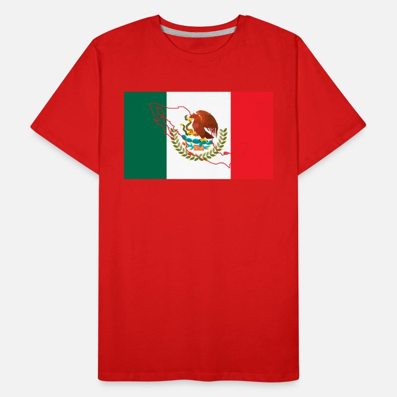 Drapeau du Mexique T-shirt bio Premium Homme