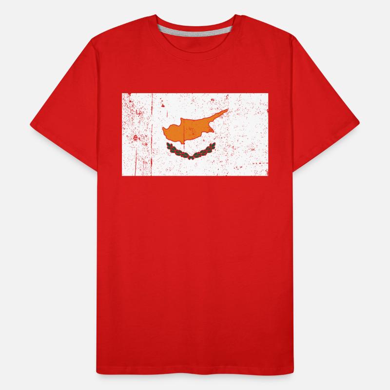 Drapeau de Chypre T-shirt bio Premium Homme