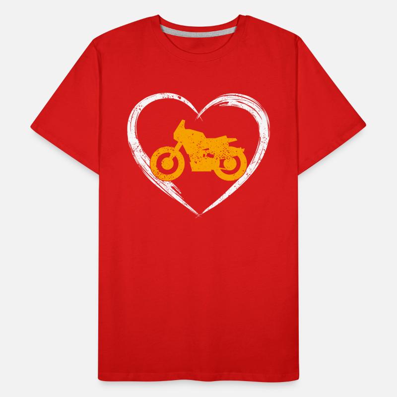 Motorcycle love Men's Premium Organic T-Shirt