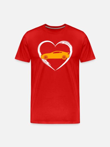 Auto love - Men's Premium Organic T-Shirt - red