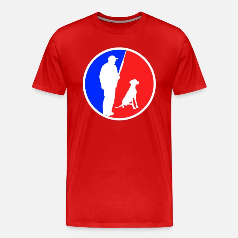 Jagd Logo - Männer Premium Bio T-Shirt - Rot