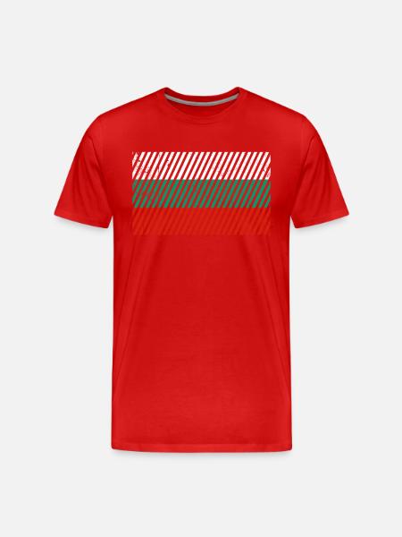 Bulgarian flag - Men's Premium Organic T-Shirt - red