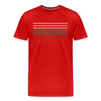 Bulgarian flag - Men's Premium Organic T-Shirt - red - Front - Damien (186cm)