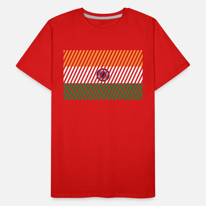 Drapeau de l’Inde T-shirt bio Premium Homme