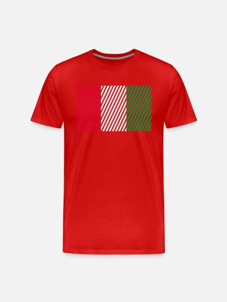 Italian flag - Men's Premium Organic T-Shirt - red